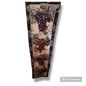 GRAPEVINE GRAPE WINE RUSTIC TABLE RUNNER